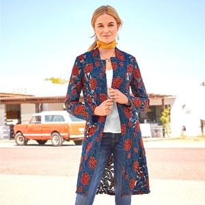 Driftwood Mesh Coat, medium. Sundance Catalog, NWOT